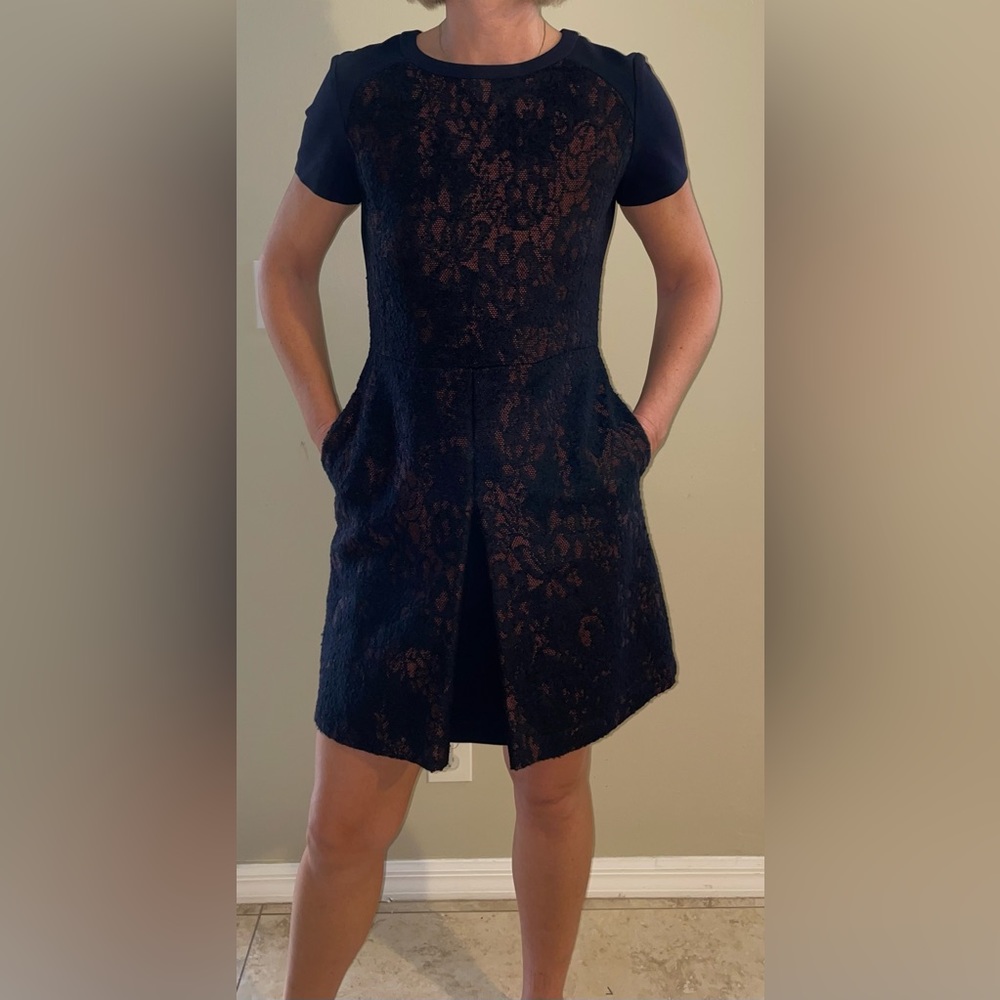 Penny black burgundy cocktail dress